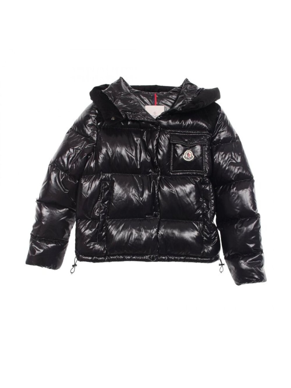 Moncler Down Jacket Fache Hooded Black Nylon